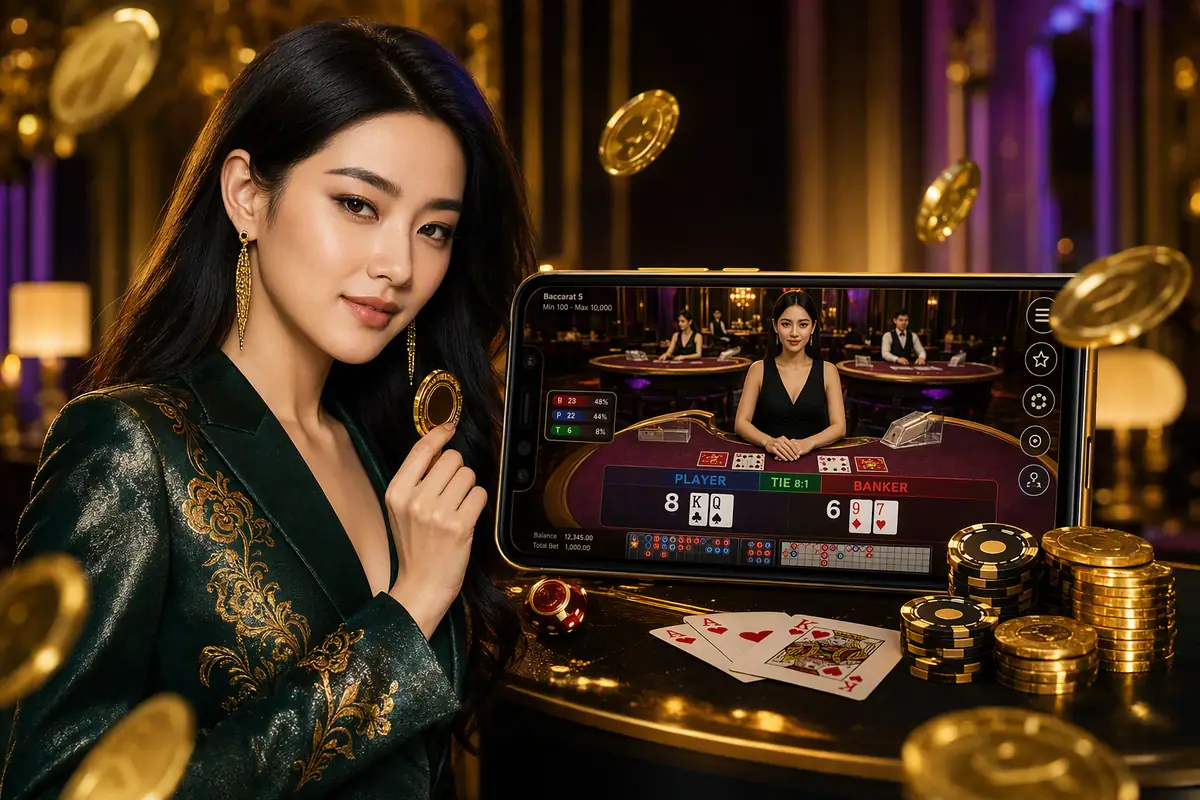vtv99 Live Dealer Baccarat Table